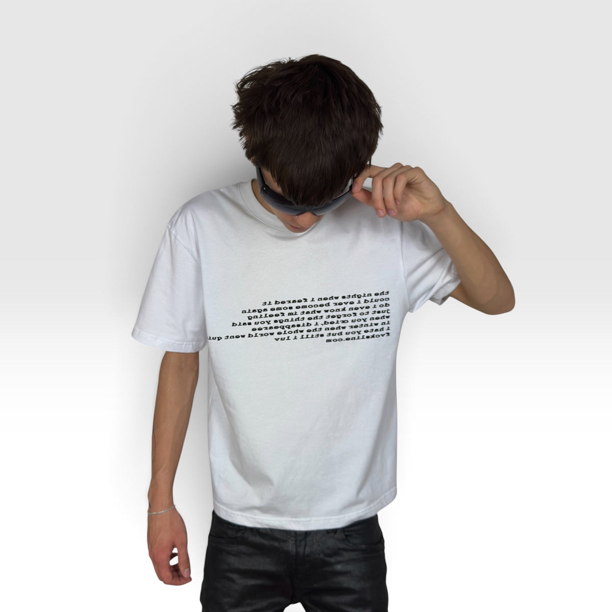the nights when white tee