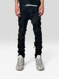 1of1 full distressed black jeans