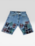 1of1 distressed boro shorts