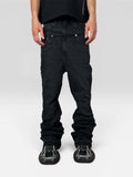 1of1 double waist flared black jeans