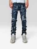 1of1 distressed blue jeans