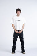 may*ach logo white tee